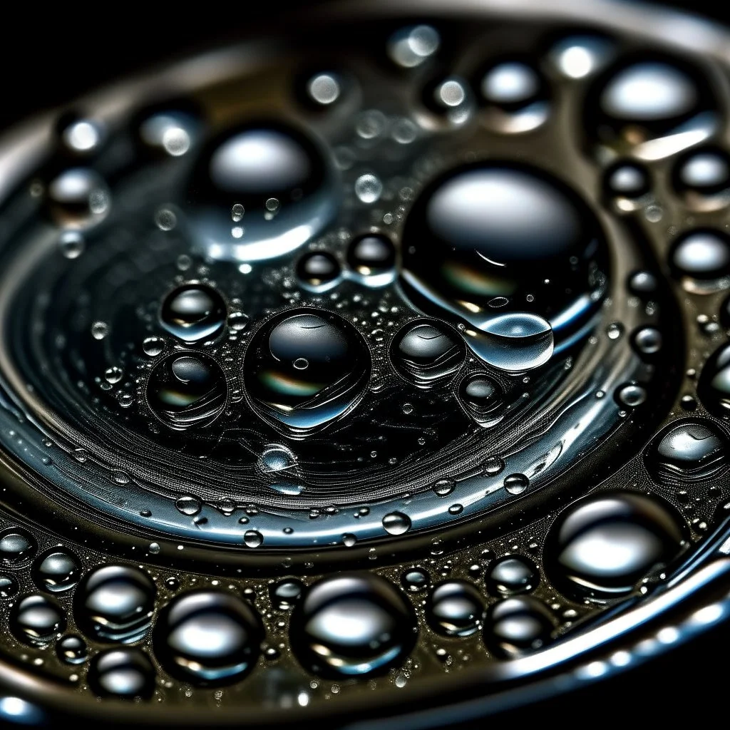 circles from waterdrops