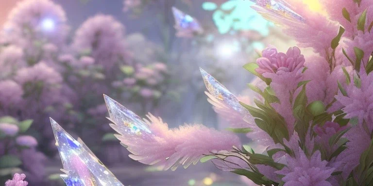 crystal subtle flower in a galactic ambiance beautiful fairy, transparent, delicate colors, in the foreground, full of details, smooth，soft light atmosphere, light effect，vaporwave colorful, concept art, smooth, extremely sharp detail, finely tuned detail, ultra high definition, 8 k, unreal engine 5, ultra sharp focus