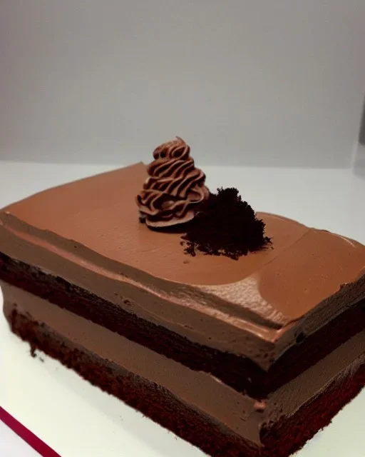 Jungfrau model made of chocolate cake