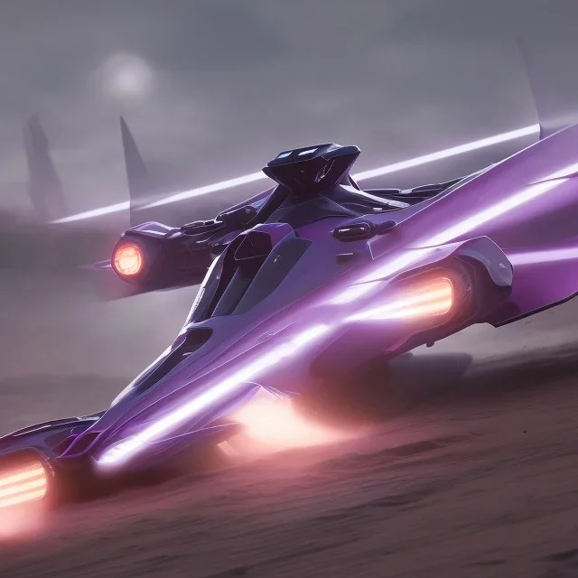 podracer concept purple lightning, Fast racing, motion blur