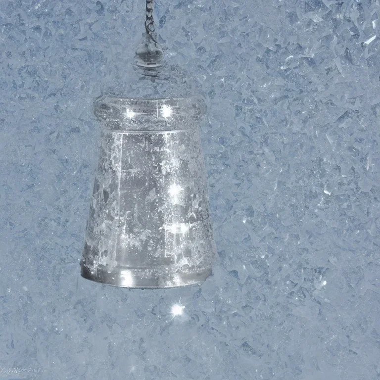 bell, reflection, ice crystals