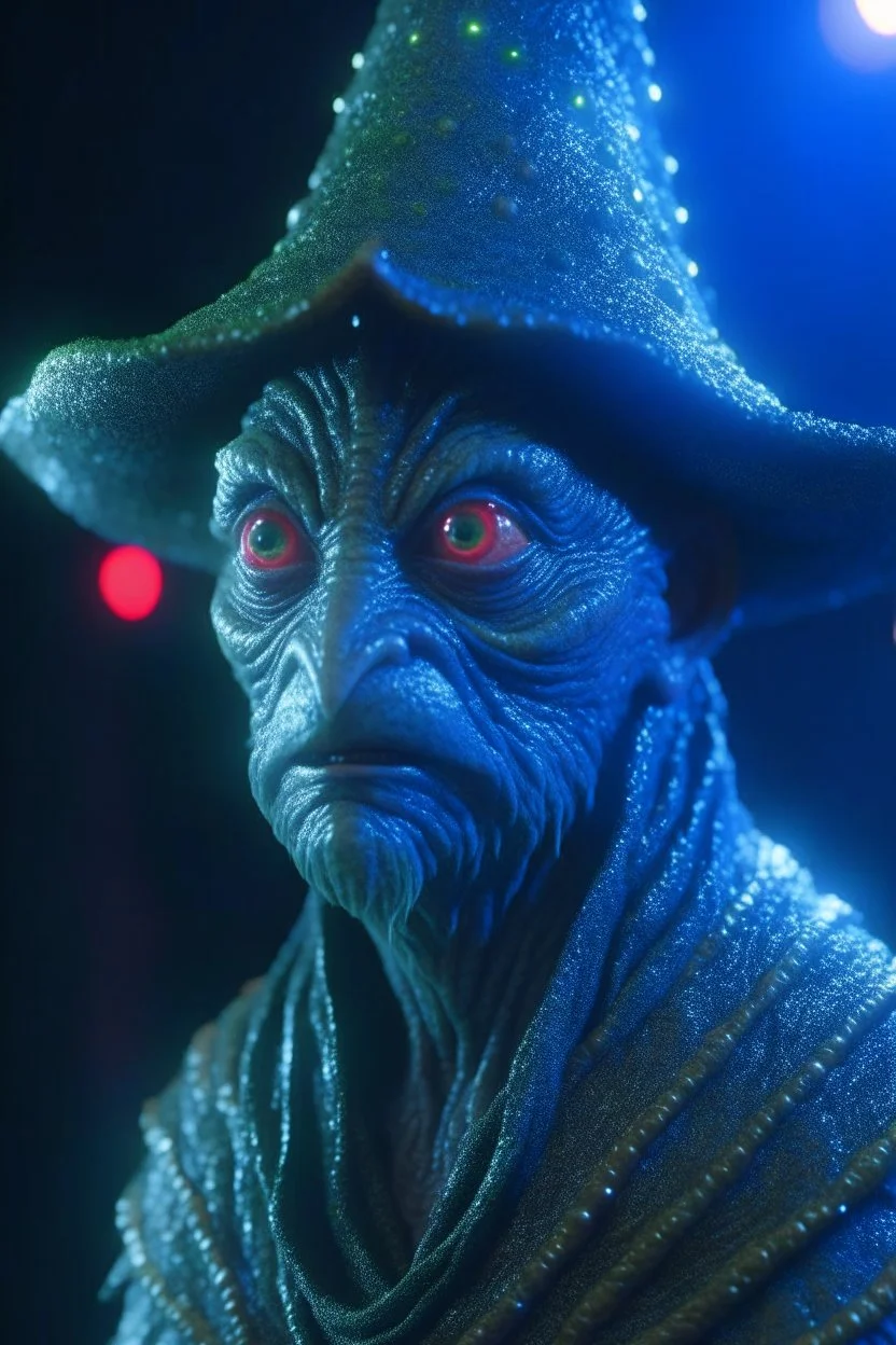 Wizard alien ,3d 4k octane render, smooth, sharp focus, highly detailed, unreal engine 5,