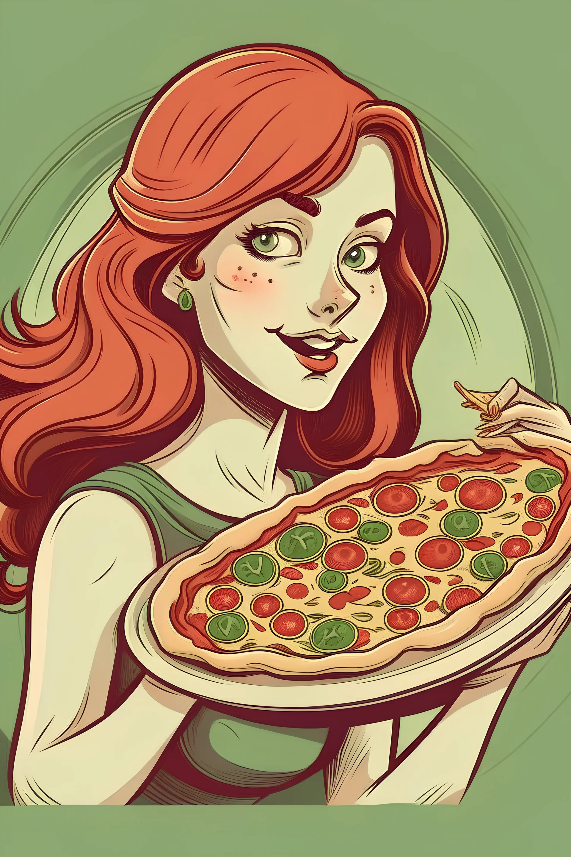 If pizza was a woman