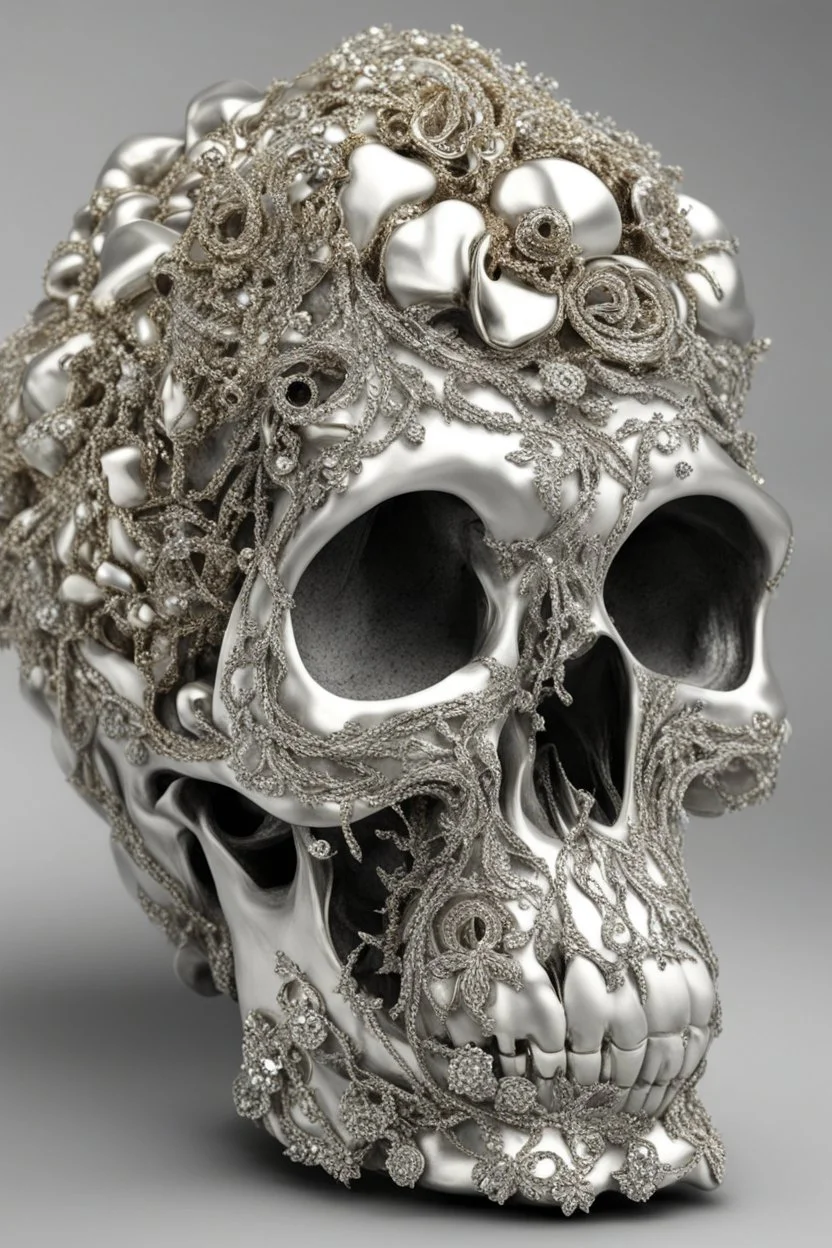 tiffany jewelry styled human skull