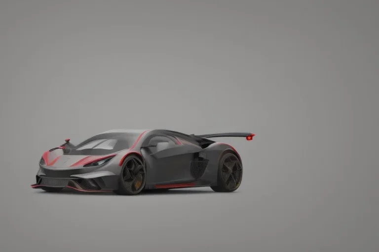 Supercar Vector 3d rendering isolated Vector