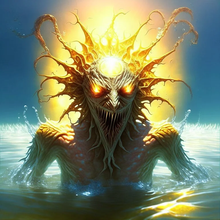 A terrible creature made by the combination of water and sun with cosmic powers and Dracula