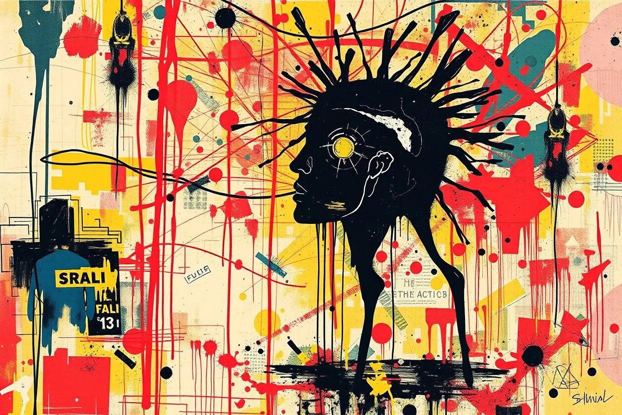 this isnt a game this is financial revolution style of basquiat x pollock