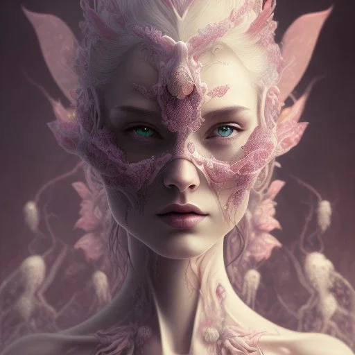 fae, sidhe, ominous, nature, orchids, dnd character portrait, intricate, oil on canvas, insanely detailed, 16k resolution, retroanime style, perfect eyes, round pupil, cinematic smooth, intricate detail , soft smooth lighting, soft pastel colors, painted Renaissance style