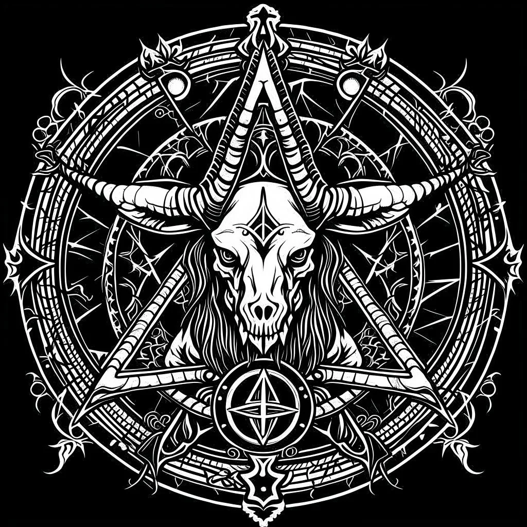 An occult symbol of the evil, Satanist and Nazi