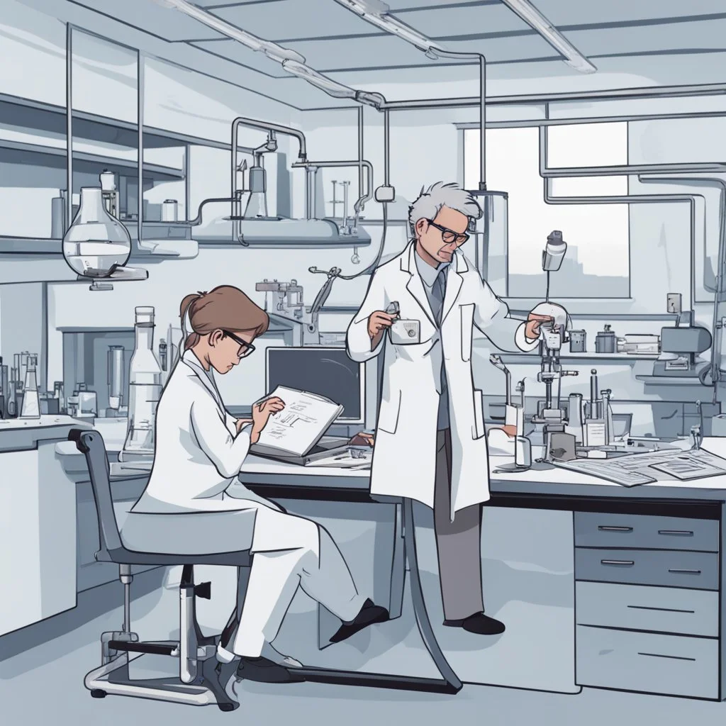 علماء يعملون في المختبر