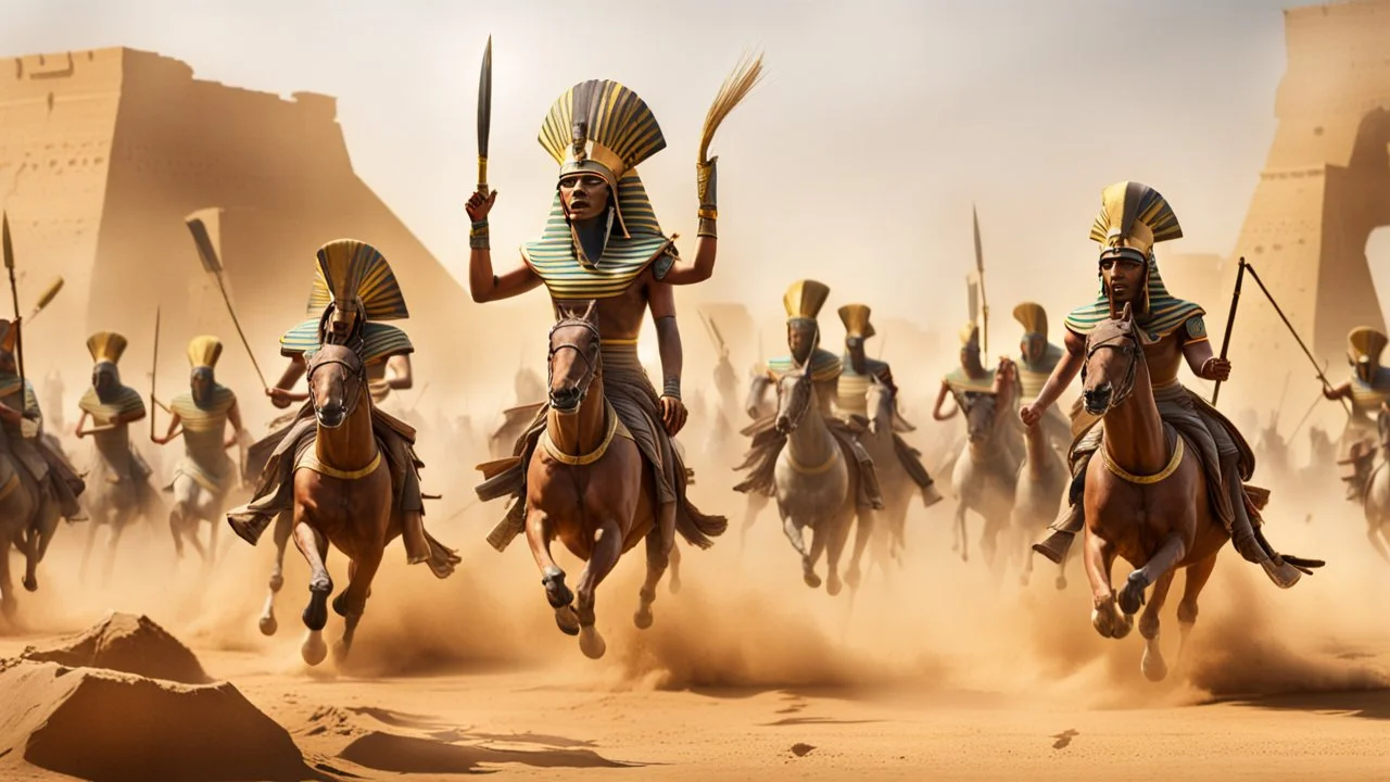 Pharaohs' soldiers attack