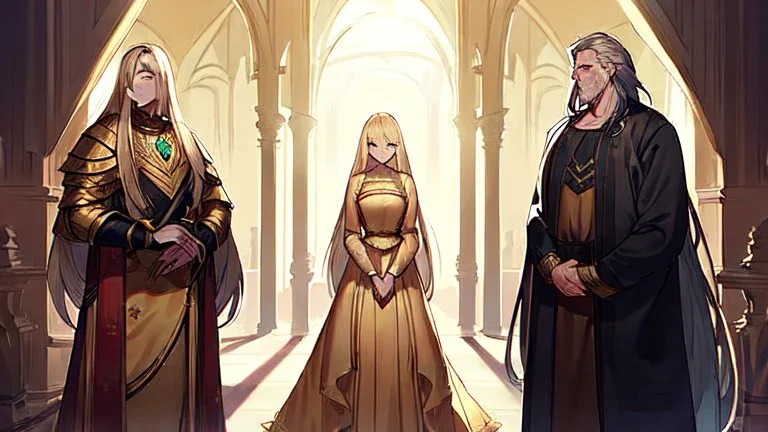 A woman who had green eyes and long blond hair that she wore in elaborate coiffures. Being known as someone at the height of fashion, prior to her disappearance, she favored wearing green and golden outfits to match her physical features.