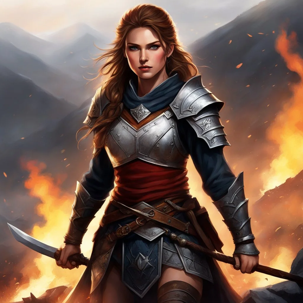 Her many enemies have vowed to burn her at the stake if she ever falls into their vengeful hands. She has slain so many of their kinsmen. The hills are crawling with her foes eager to take her alive for the fire. Traps have been set for her, and her risk of capture are high. Yet this brave young warrior has no fear of any foe and welcomes the opportunity to slay even more enemies.