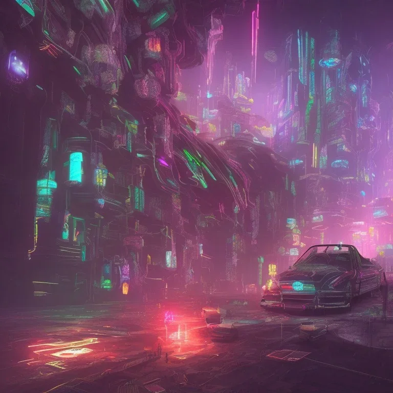 Cyberpunk Datura hallucination