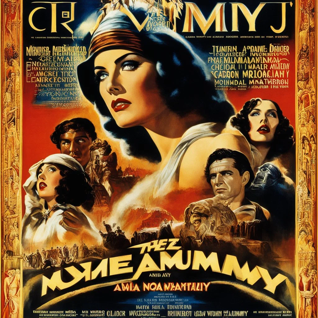 Póster de la película "La Momia" de 1932