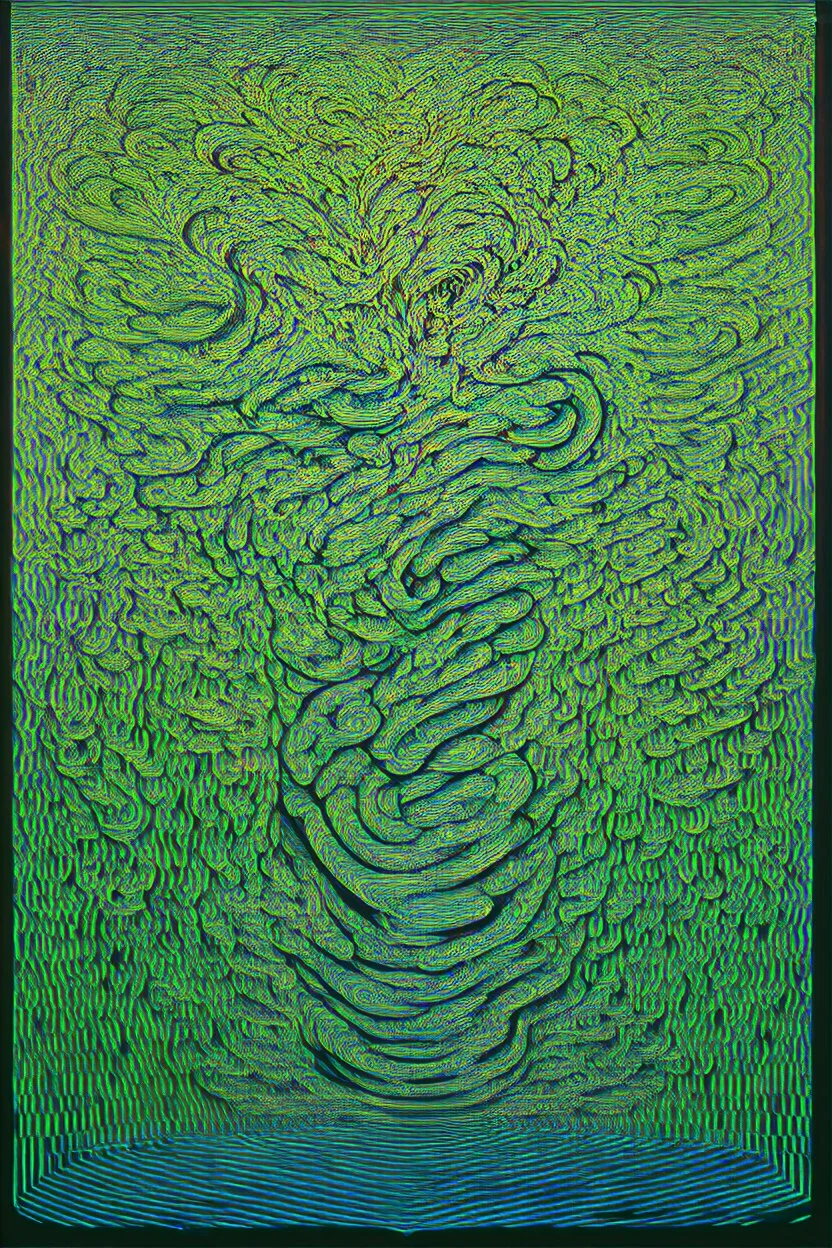 The tears of serpents; surrealism, optical art; Ilya Bolotowsky