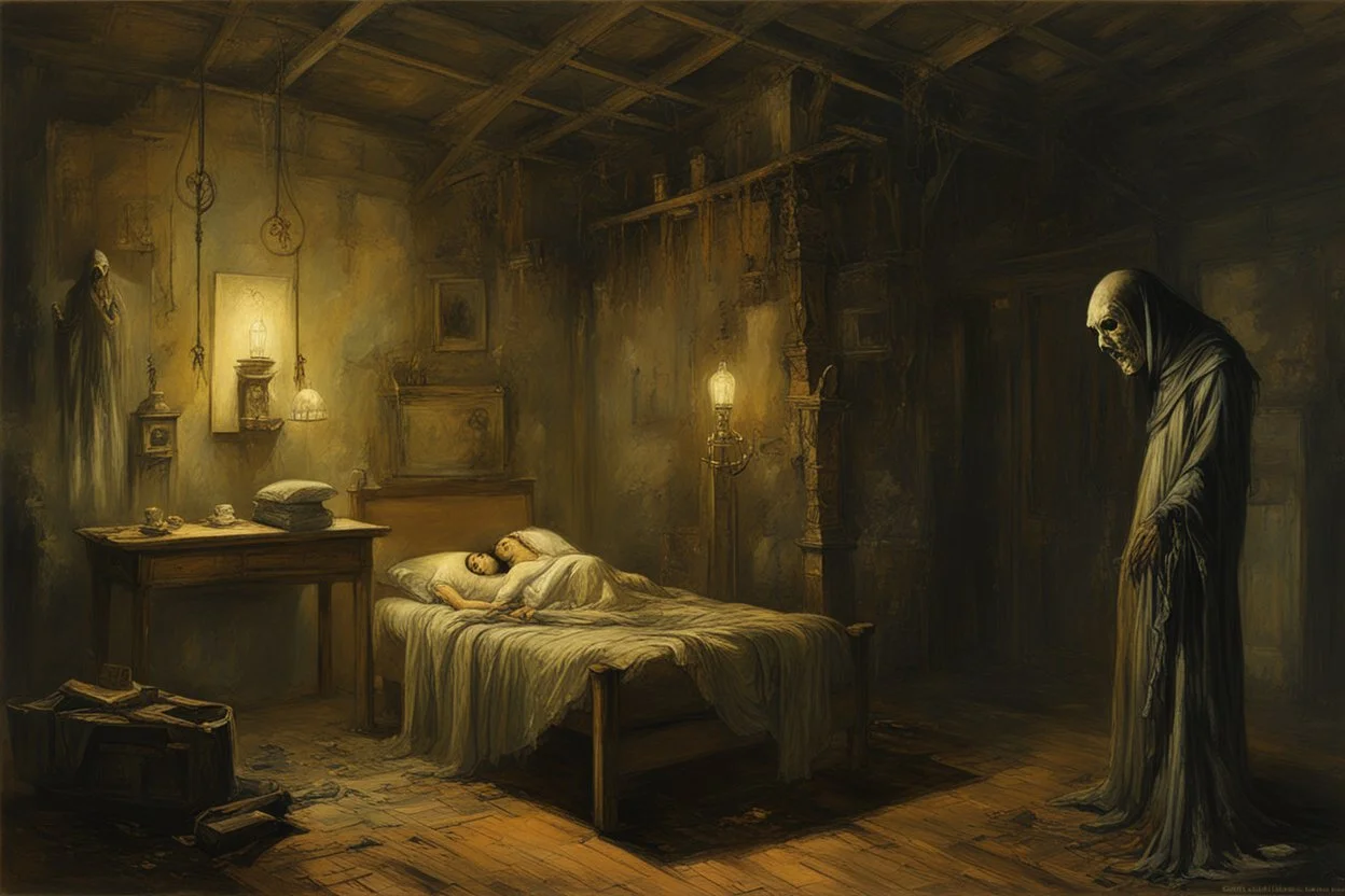 Who's afraid of the dark, night terror, voodoo spirits, motor homunculus of fear, By Jeremy Mann, by Remedios Varo, by David Seidman, horror surrealist art, perfect, smooth, volumetric lighting, zombiecore.