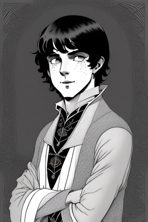 black hair freckles blue eyes young wizard beardsley