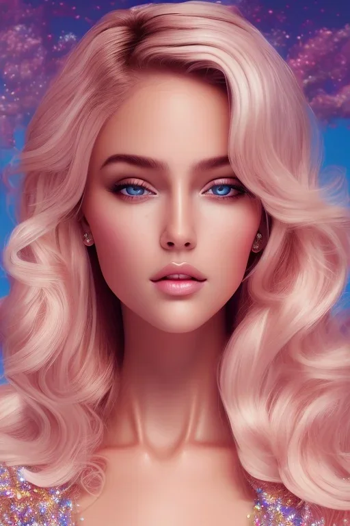 sexy, beautiful,smiling, young blond woman, detailed gorgeous face, angelic,vaporwave aesthetic, synthwave, colorful, psychedelic, artstation, concept art, smooth, extremely sharp detail, finely tuned detail, ultra high definition, 8 k, unreal engine 5, ultra sharp focus, illustration, art by artgerm, Kagura Water Lily, ToshiaSan