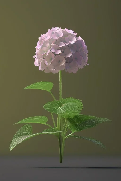 an isolated translucent hydrangea plant, 3d render, art nouveau style, ultra realistic, masked transparent flat background, backlight, popular on sketchfab, pixelsquid, 8k, volumetric lighting, super focused, no blur, trending on artstation, octane render, ultra detailed, hyperrealistic, by artgerm and alphonse mucha