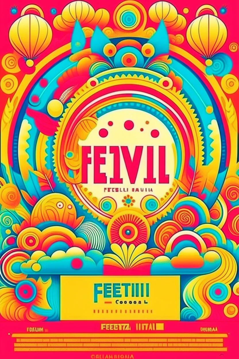 poster for a festival vector