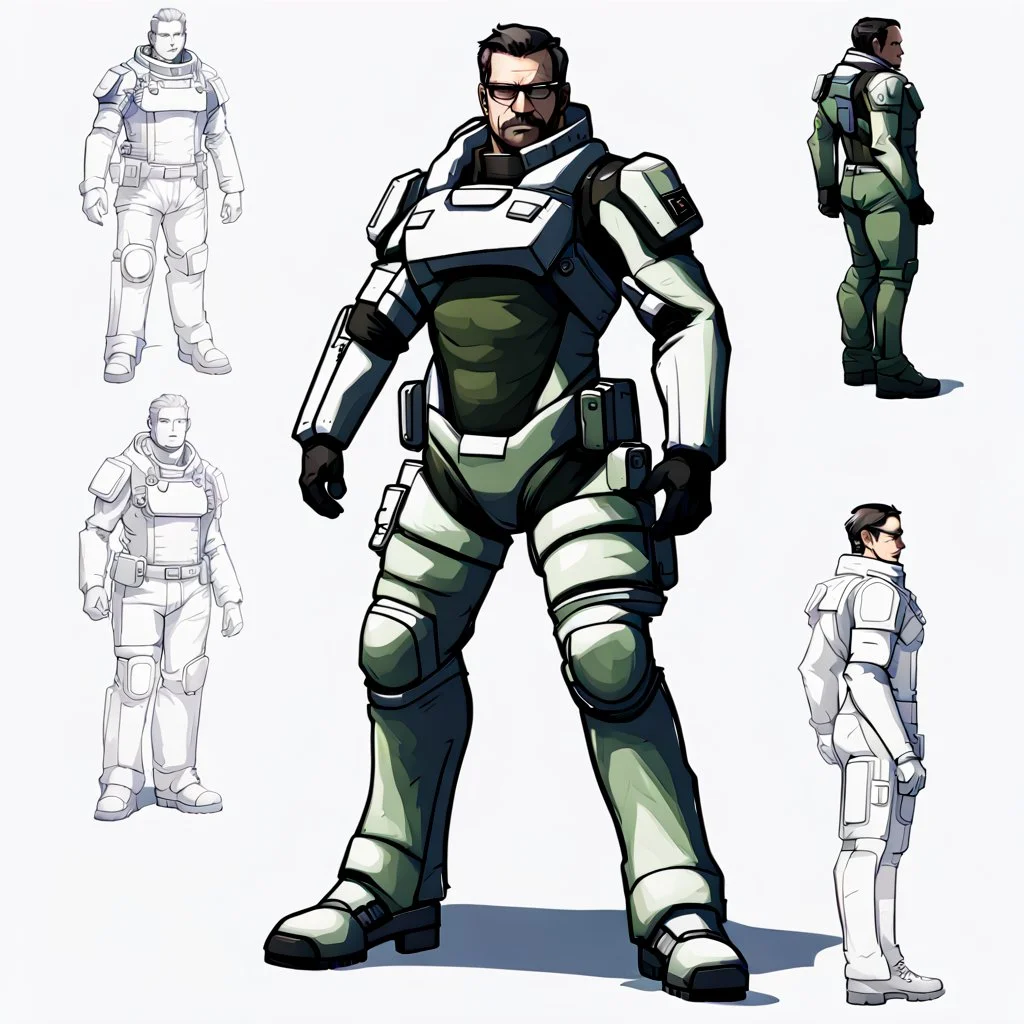 videogame character, commander, middle aged, military, sci fi, ps2 graphic, full body, t pose