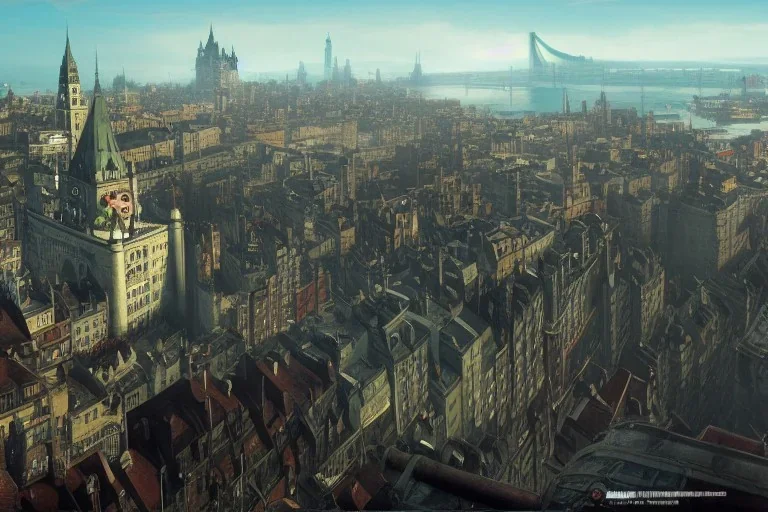 Quebec city+Livorno canal+bridges+corner rooftops+Gothic city+BioShock+Dishonored+Bloodborne +trieste+Edinburgh+Chicago+victorian London+decòpunk Skyscraper+ +steampunk+biopunk+alphonse mucha, greg rutkowski,matte painting, cryengine, hyper detailed, felix kelly, fantasy art, seb mckinnon