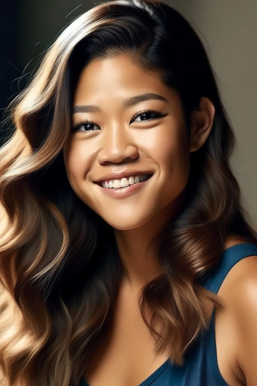 Gina Rodriguez Complete transformation Yoga culmination Petite perfection Asian grace Traditional elegance Delicate attire Transcendent hues Serenity in full bloom Slender silhouette Ethereal beauty Transformed physiology Yoga essence Silken straight locks Radiant youthfulness Asian-inspired radiance Mindful evolution Serene aura Graceful limbs Contoured finesse Harmonious fusion Fully transformed Waist: 20 inches Hips: 30 inches Bust: 24 inches Beauty in completeness Yoga attire perfection Cult