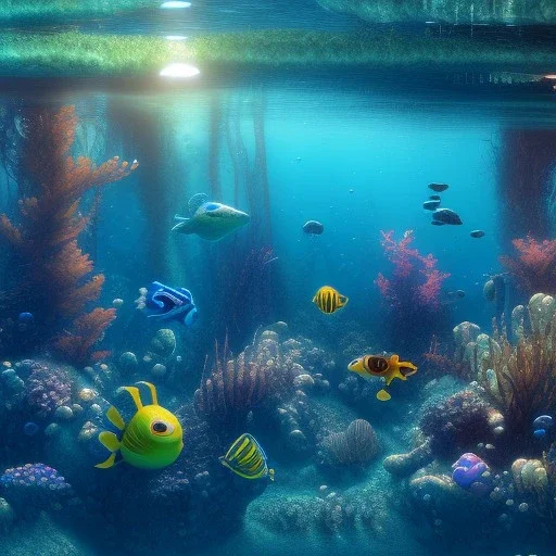 half underwater view, half below water view, unreal engine 5, 8k resolution, photorealistic, ultra detailed