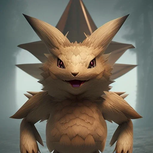 Mystery pokemon,Ambiance dramatique, hyperrealisme, 8k, high quality, lot of details, fit within portrait