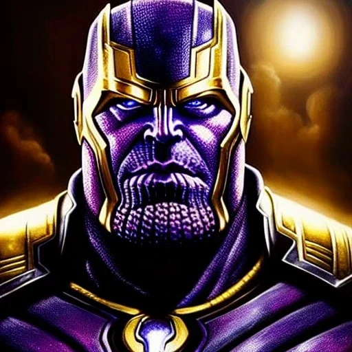 Ultra detailed fullbody Portrait in oil on canvas of thanos and the infinity gauntlet villain with Armor and helmet ,extremely detailed digital painting, extremely detailed face,crystal clear Big Glowing eyes, mystical colors ,perfectly centered image, perfect composition, rim light, beautiful lighting, 8k, stunning scene, raytracing, anatomically correct, in the style of robert e howard and Ken Kelley and Ohrai Noriyoshi and Simon Bisley and tomzj1