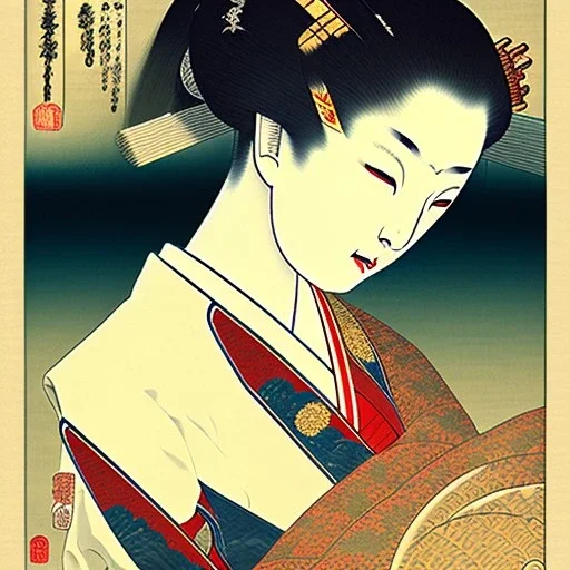 shop logos, Ukiyo-e japanese art