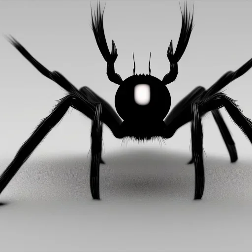 This spider is the size of a small horse, with eight long, slender legs tipped with sharp, venomous claws. Its body is covered in shimmering black fur, and its eyes glow a bright, otherworldly green. It has a pair of venomous fangs that can be extended from its mouth, and it can spin webs of magical energy to ensnare its prey. This spider is intelligent and cunning, and it is feared by all who encounter it in the realm of fantasy.