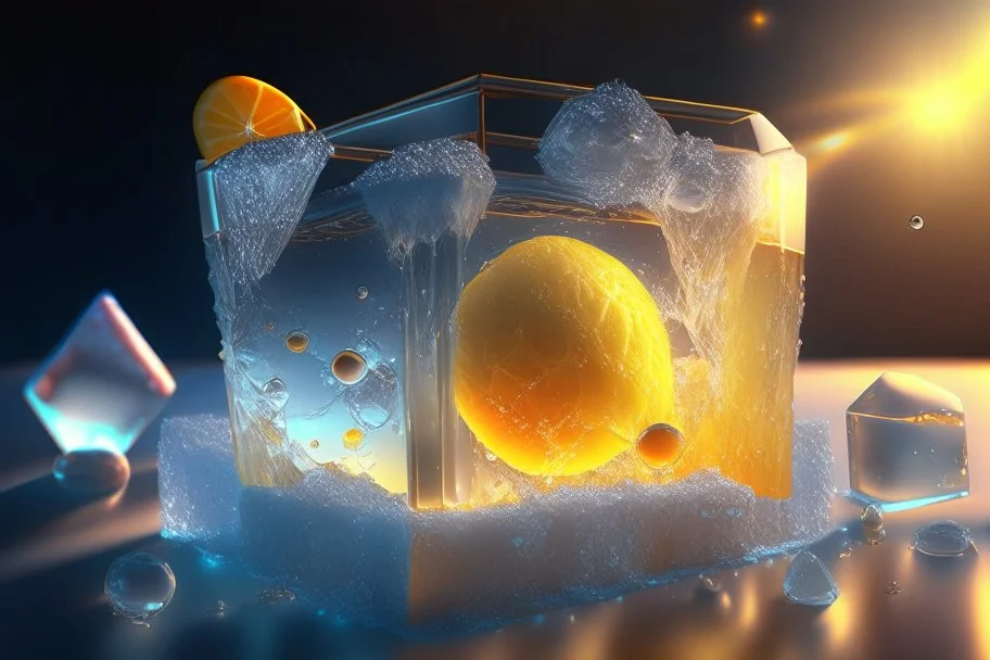 ice cubes, cocktail, mist, steam, solar system in sunshine Nikon D850 highly detailed digital painting sharp focus elegant intricate photorealistic 4k very attractive beautiful dynamic lighting award winning fantastic view 4K 3D crisp quality Unreal Engine very cute matte background cinematic postprocessing acrylic art focused