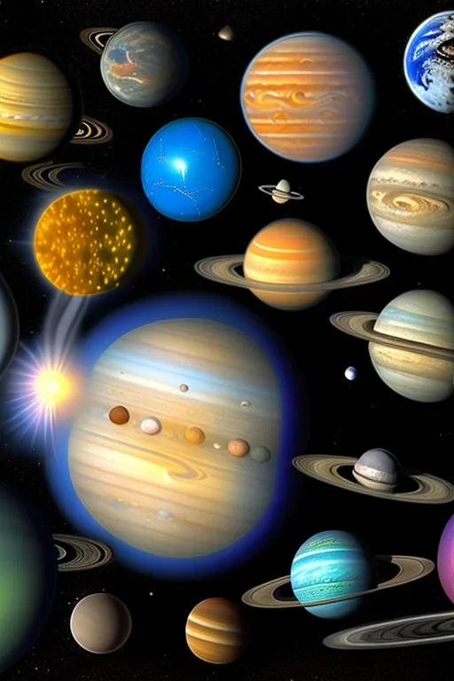 real photo of the solar system