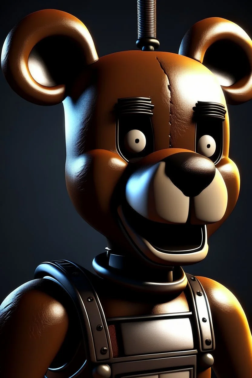 Five nights at freedys,ultra realistic, animatronic, freddy