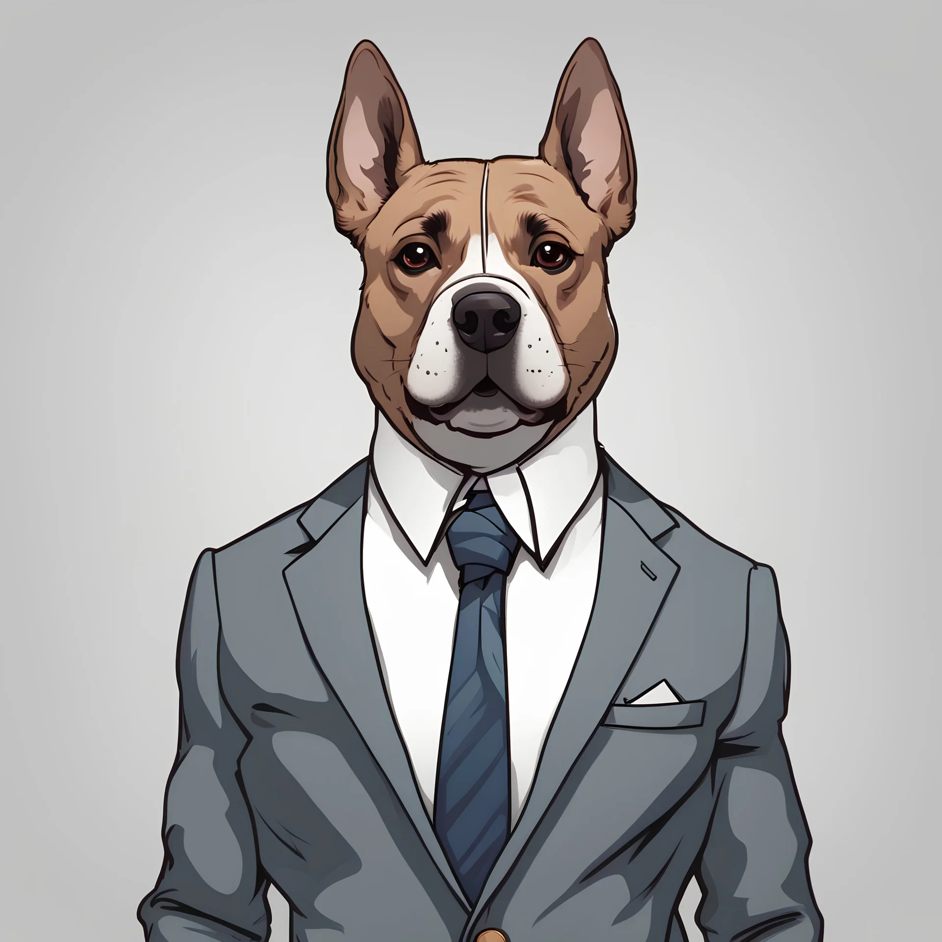 a dog in a suit that looks like i bussines dog animation