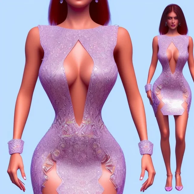 Sexy queen crystal dress