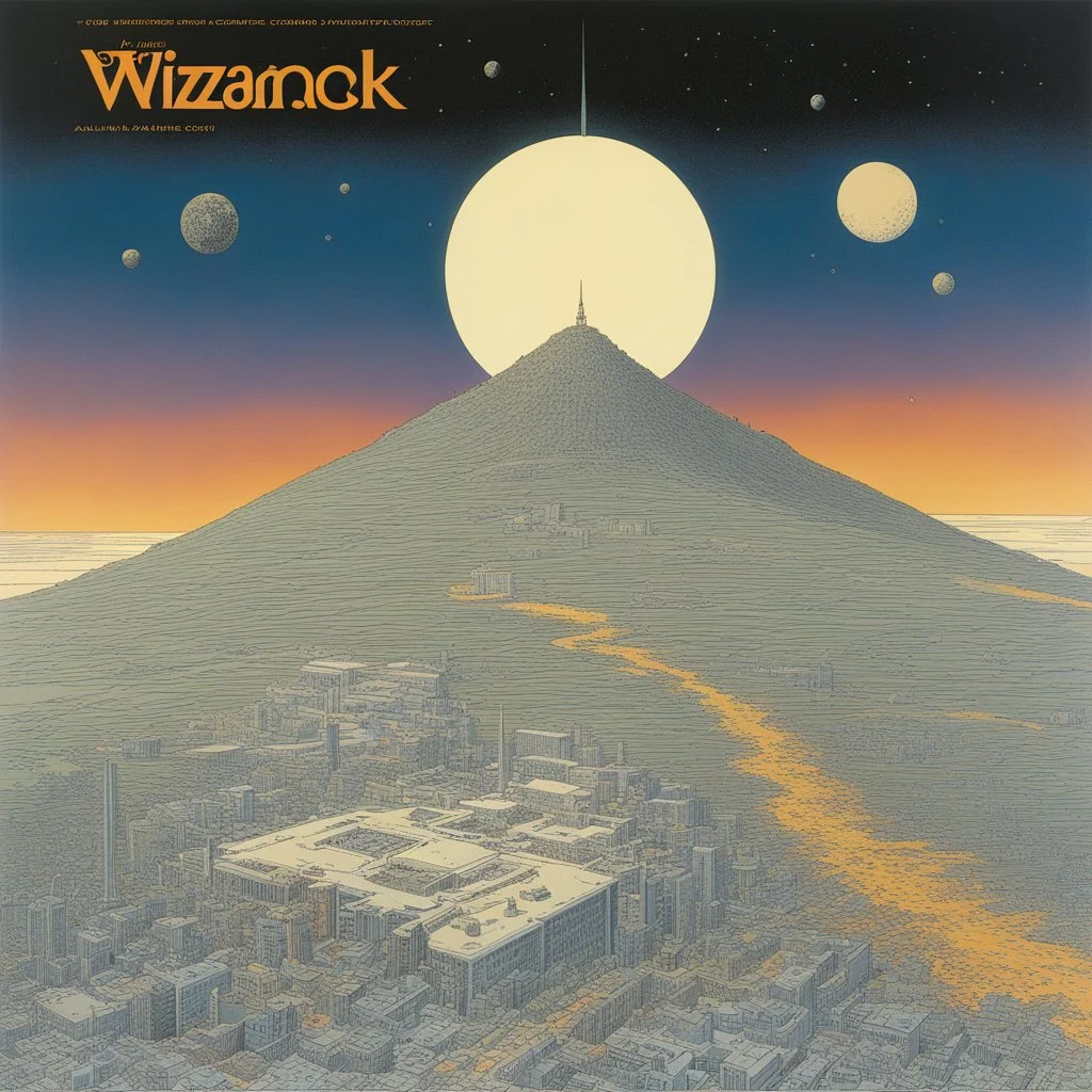 Poor Wizards Almanack cover, spacial computers [illustrations by moebius]