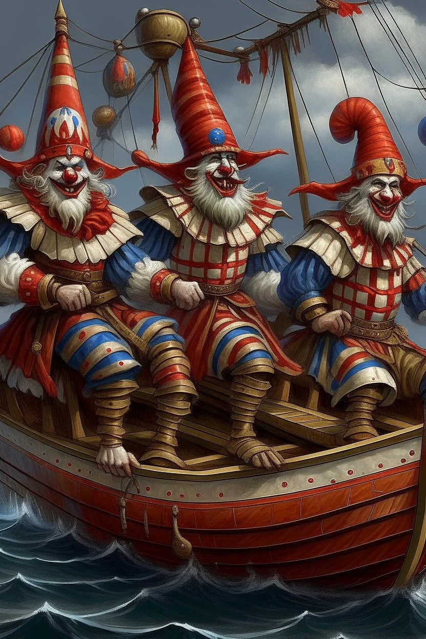 medival ship o clowns