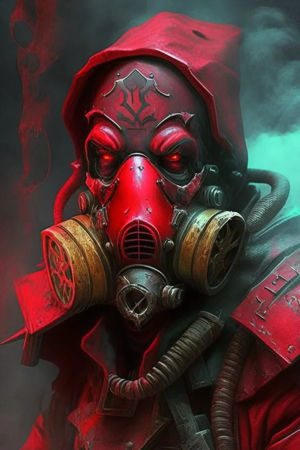 Blood seeker with gas mask