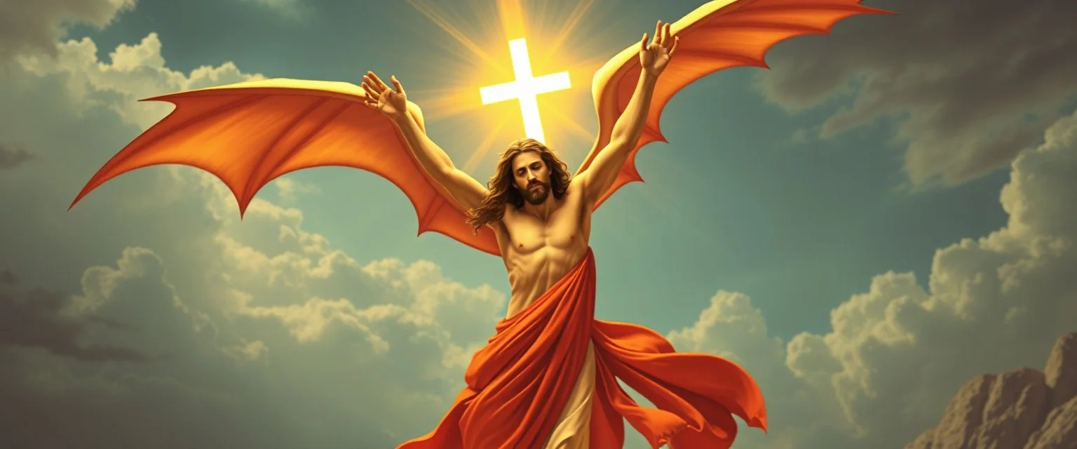 double jesus in the style of double dragon