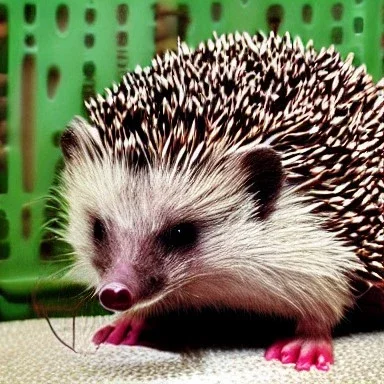 hedgehog, cute, brown body, humanoid body, arms, legs, cute face, cartoon, soviet cartoon, standing straight, belly, standing up, standing on back legs,