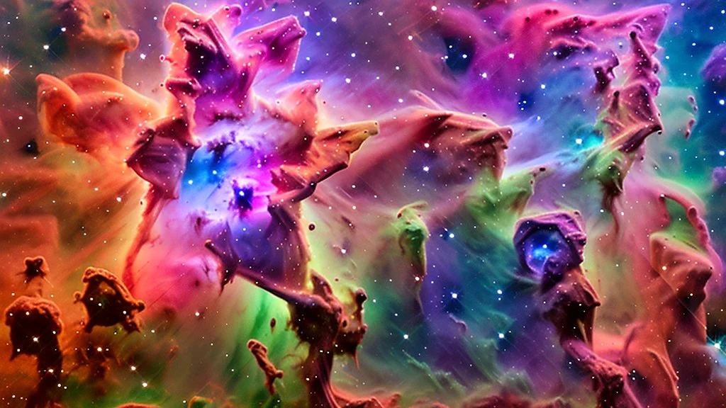 colorful star nebula