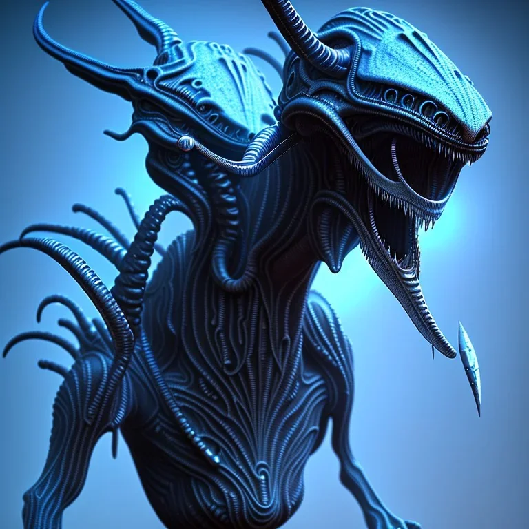 Alien, blue