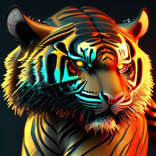 cyber tiger in 3d