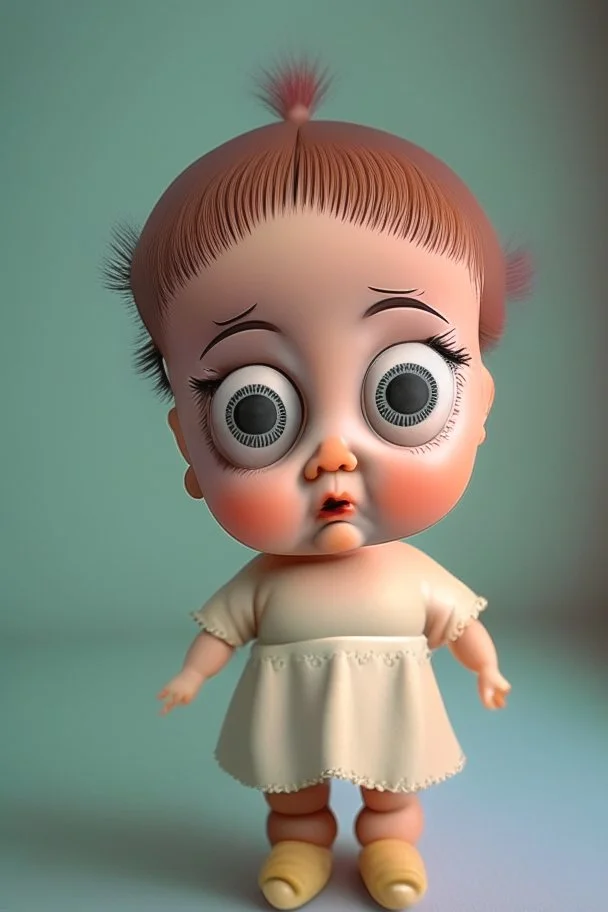 3d doll thinking expression