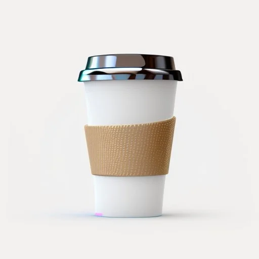 4k coffe cup render solid colors