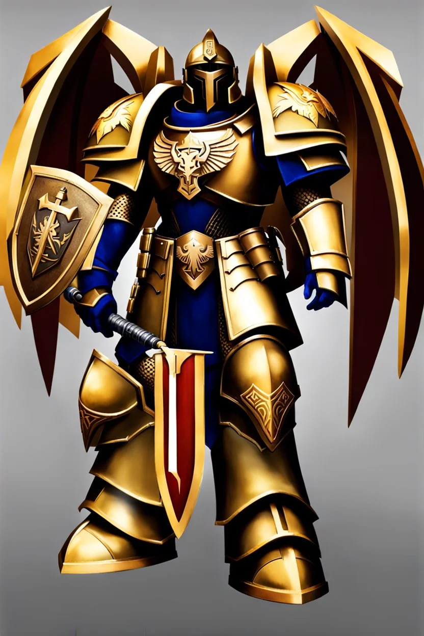 warhammer, space marine, lost legion, dragon legion, dragon warrior, fan art, dragon armor, dragon helmet, golden armor, armor with scale, second legion emblem, helmet details, bolter.jpeg