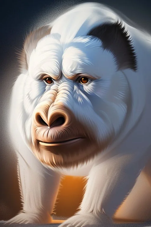 painting, portrait of a beautiful Epi-Yeti, 8k, highly detailed high, quality